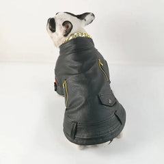 Pet Fashion Brand Motorcycle Leather Clothing